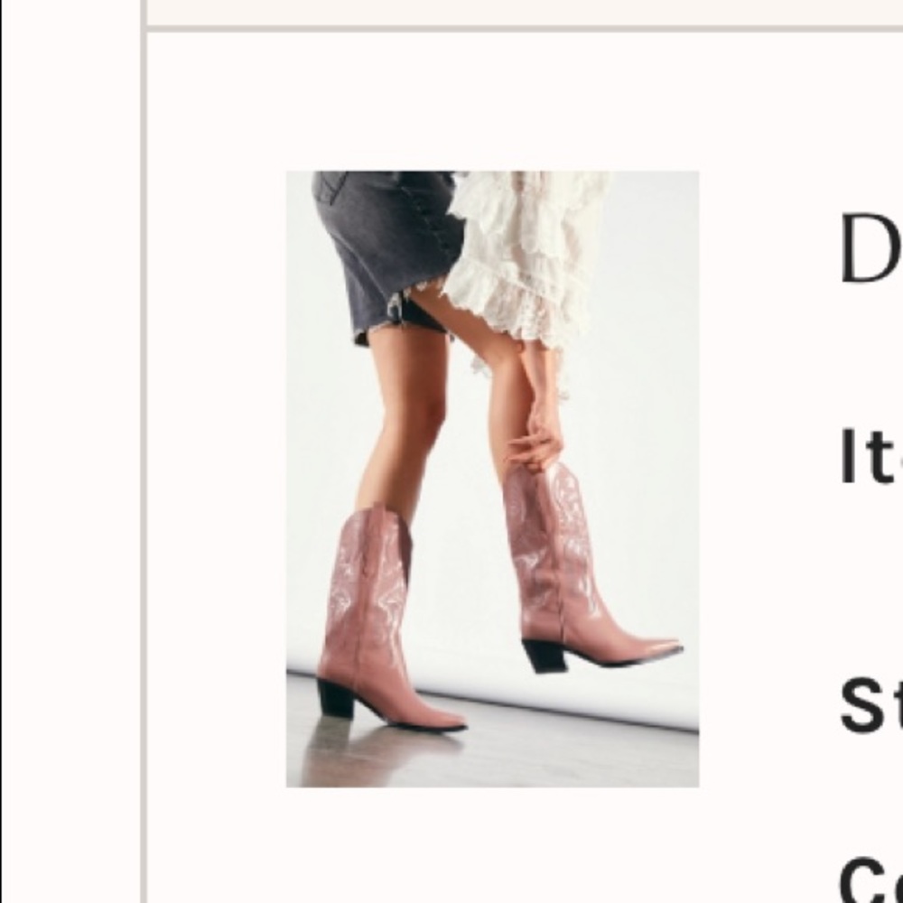 DAGGET WESTERN BOOTS Free People X Jeffrey Campbell